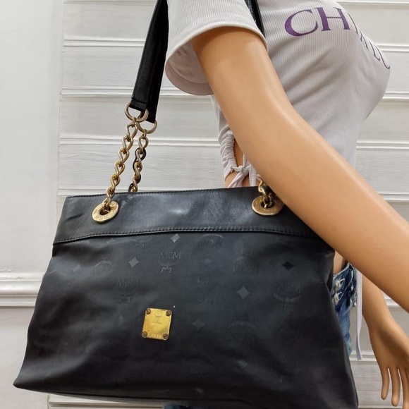 MCM Handbags - MCM Black Leather Women's Bag